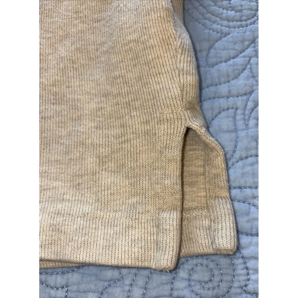 Polo Ralph Lauren Sweater Mens 2XB Beige Estate-Rib 1/4 Zip Pullover Casual Cozy
